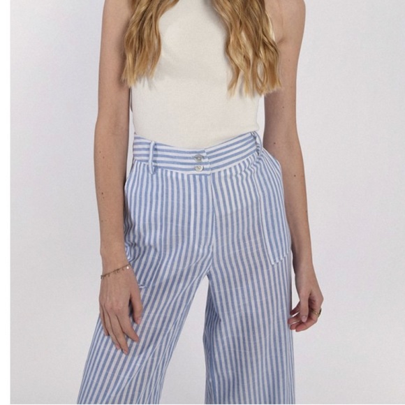 Striped wide leg pant - Picture 4 of 4